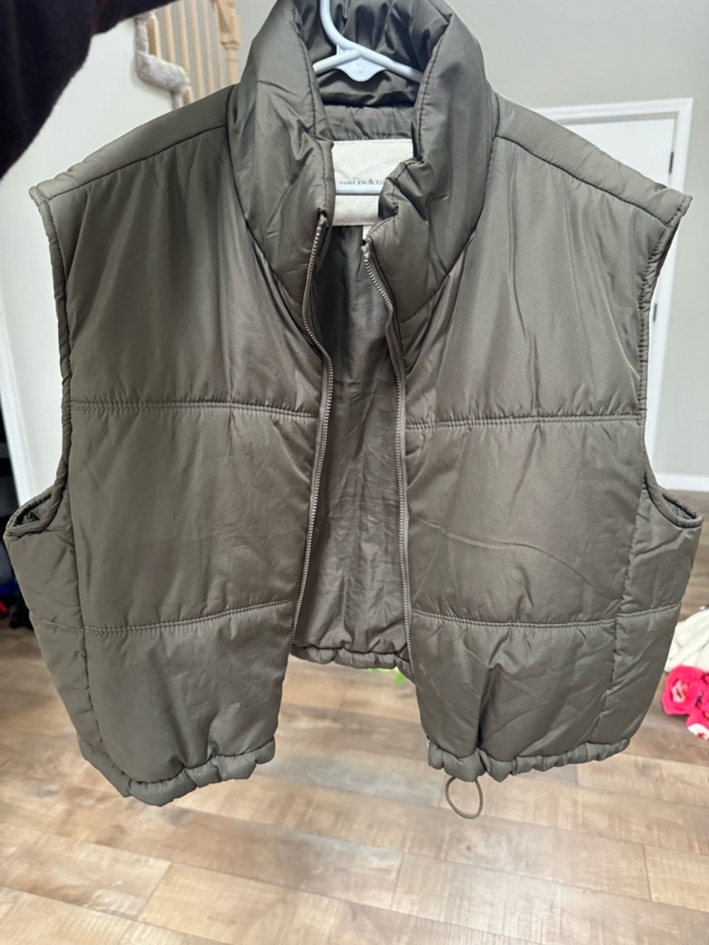 Dry Goods Olive Green Quilted Puffer Vest